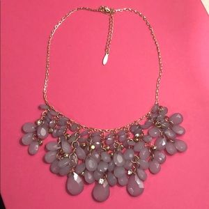 Gold/ lavender necklace